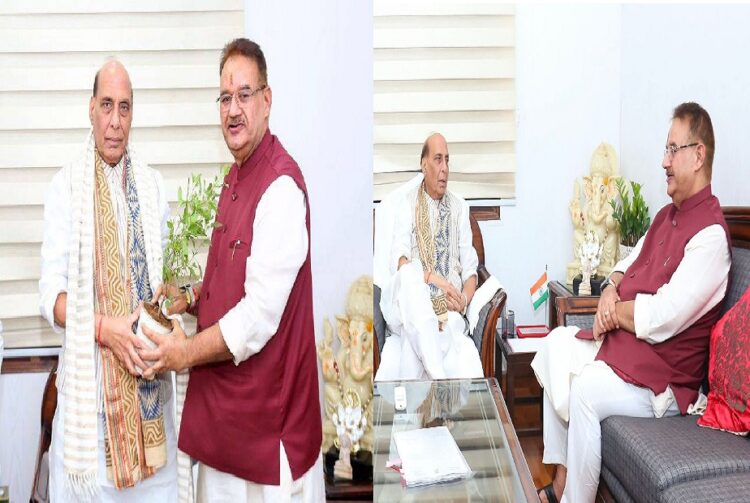 Ganesh Joshi and Rajnath singh