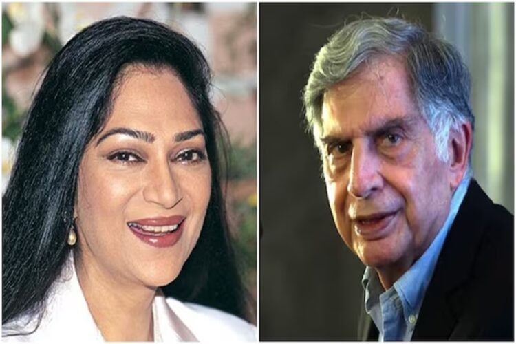 Simi Girewal and Ratan Tata