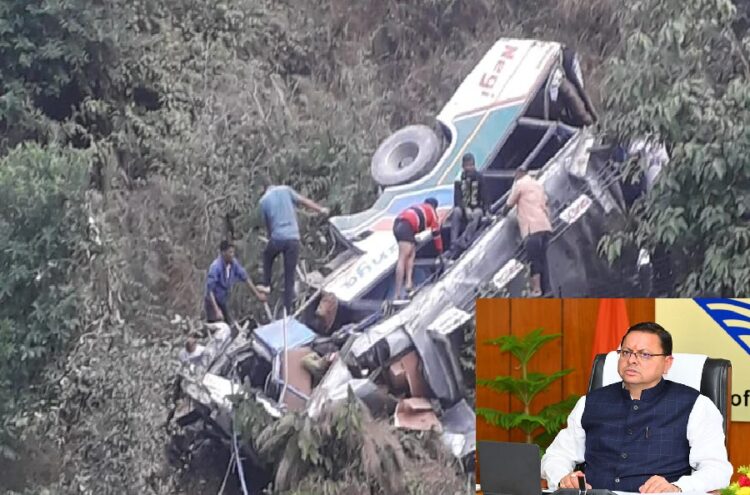 Almora Bus Accident CM Dhami