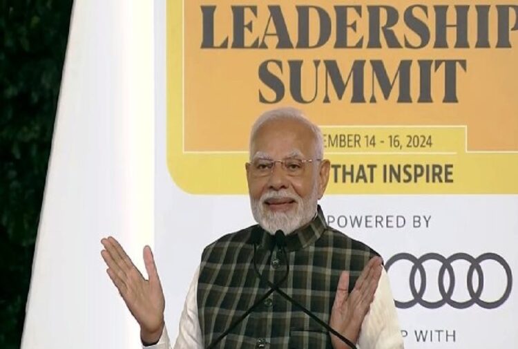 PM Modi in Leadership Summit