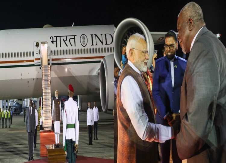 PM Modi Reached Guana