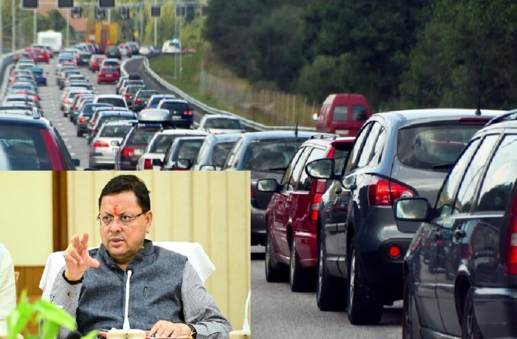 Traffic jam in Uttarakhand