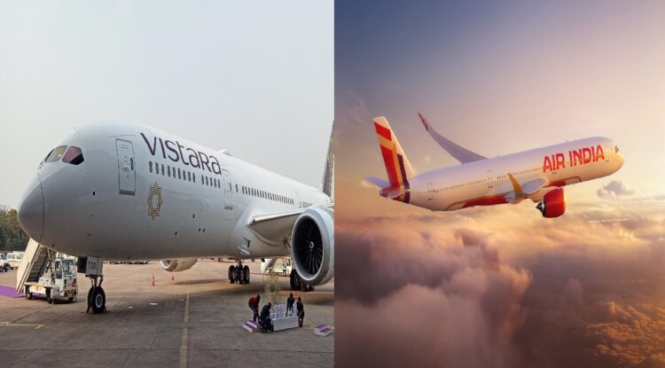 Vistara and Air India Airlines