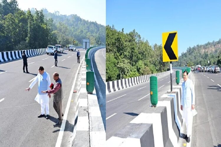 CM Dhami Inspected Delhi Dehradun Expressway