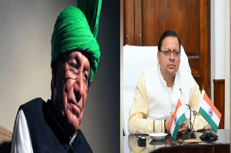 CM Pushkar singh Dhami on Om Prakash Chautala death