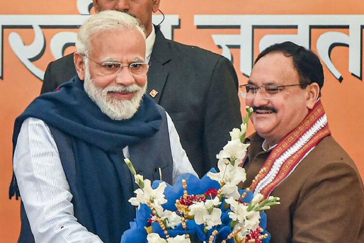 PM Modi and JP Nadda