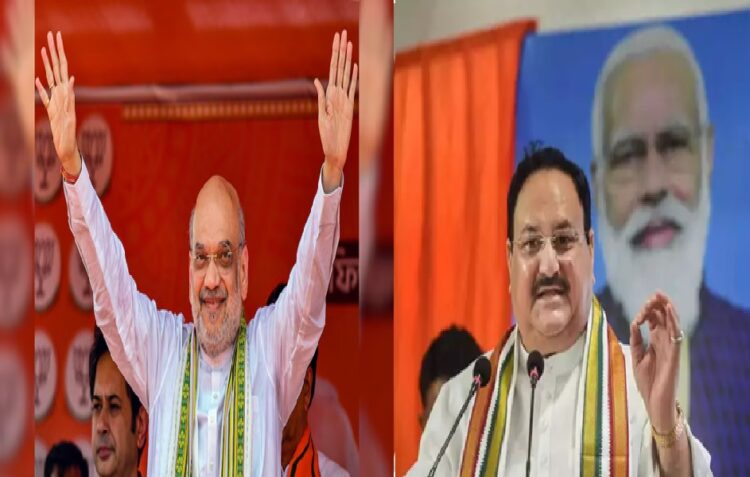 Amit Shah and JP Nadda Rally in Delhi