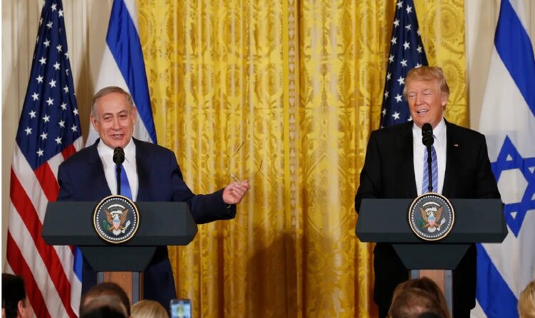 Benjamin Netanyahu and Donald Trump