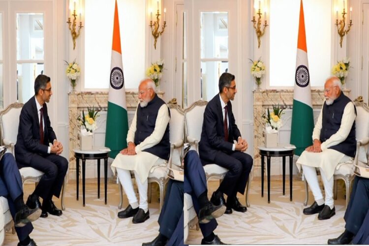 PM Modi and Sundar Pichai Meet